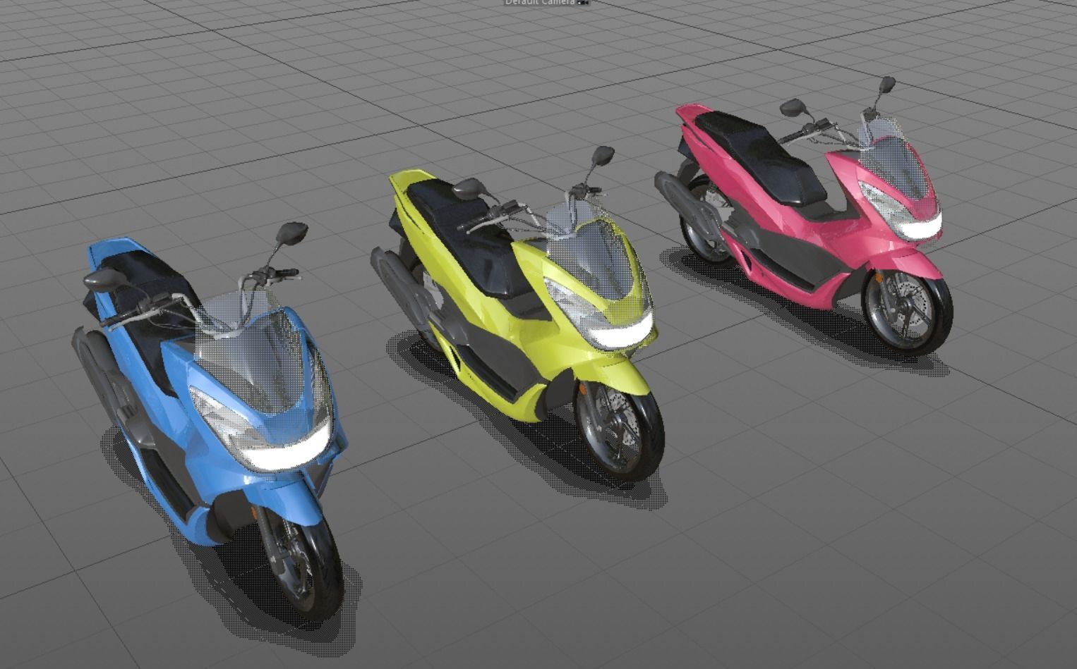 Honda PCX 125 Bike 3D Model Game Model Low-poly 3D model_10