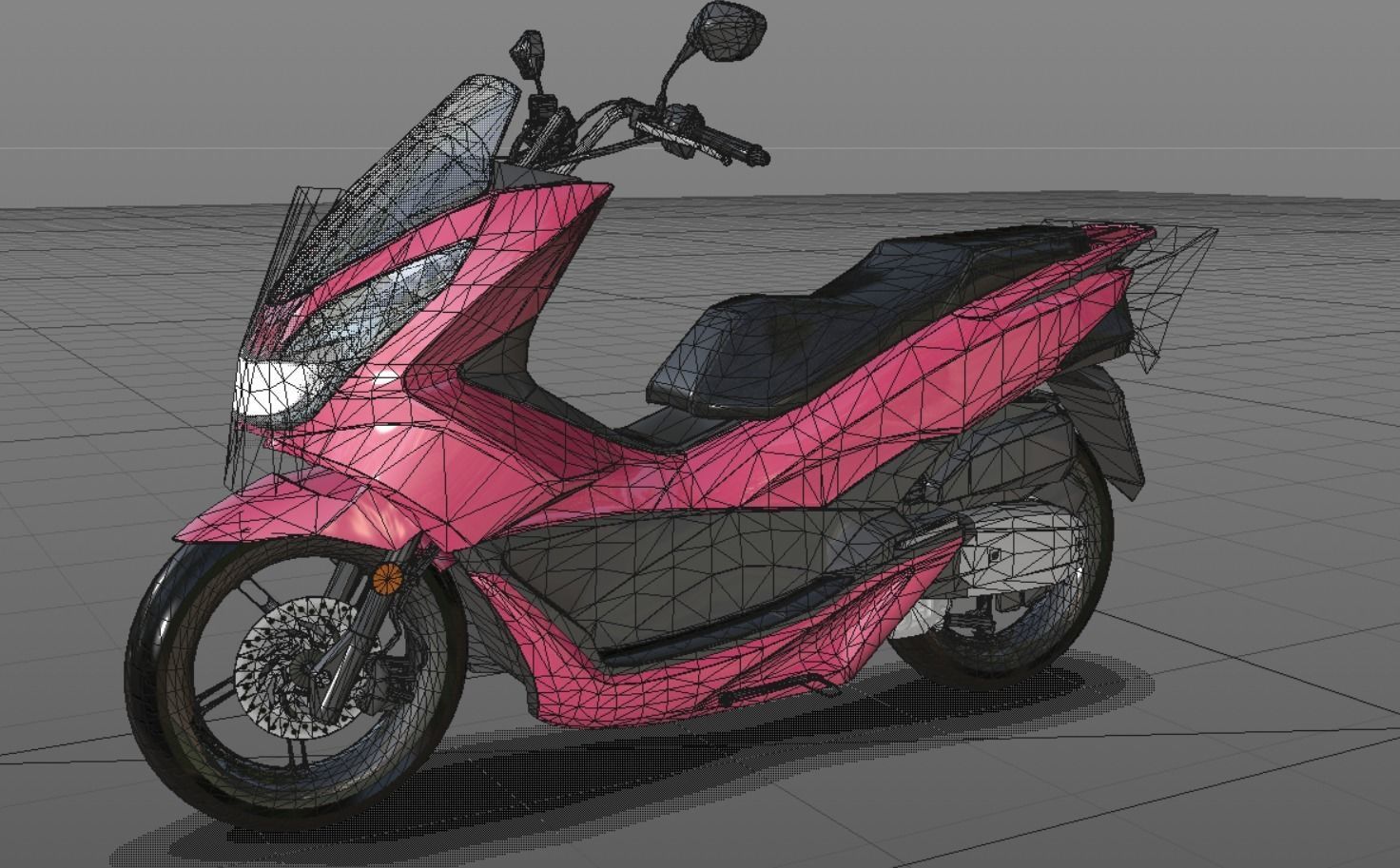 Honda PCX 125 Bike 3D Model Game Model Low-poly 3D model_8