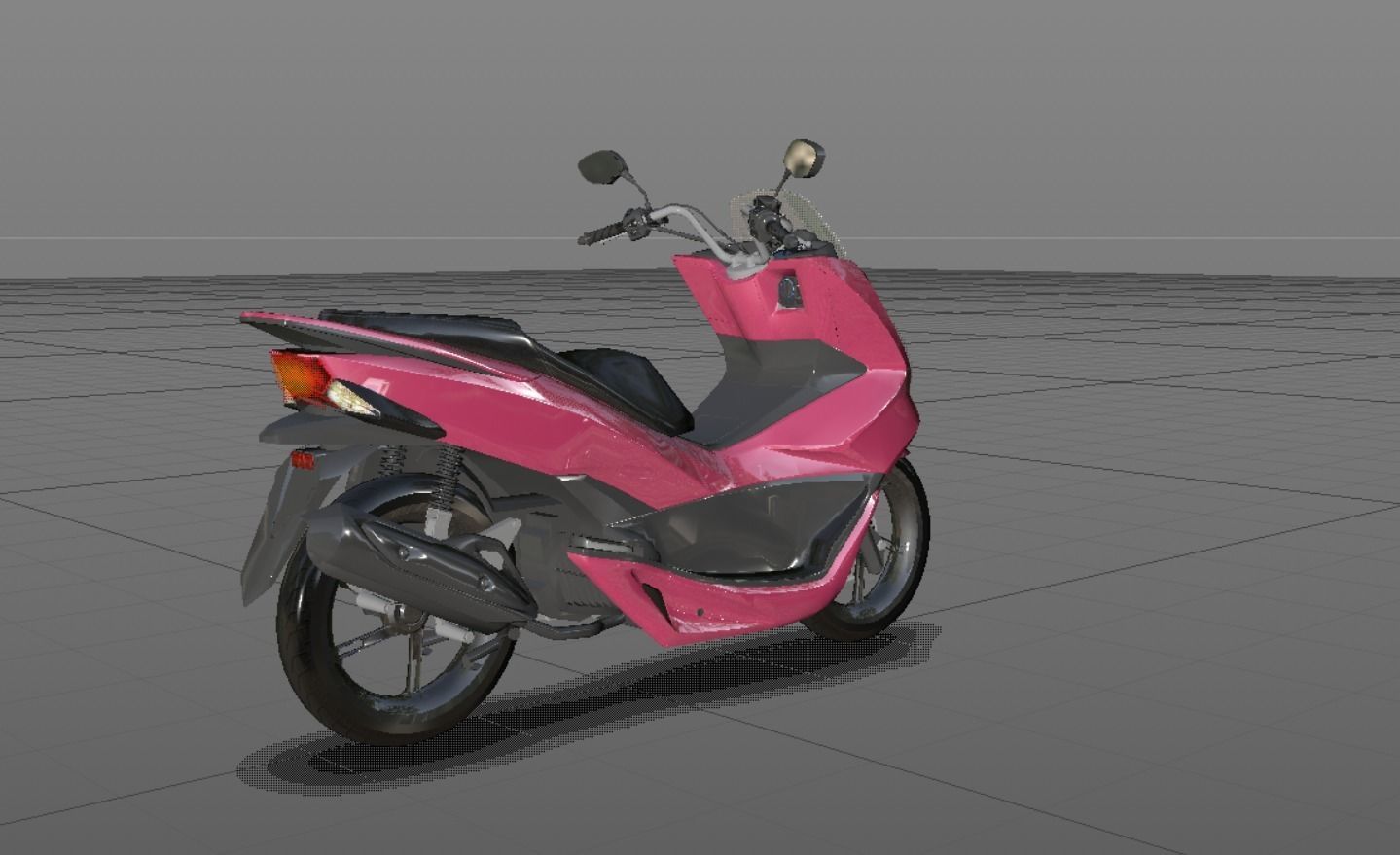 Honda PCX 125 Bike 3D Model Game Model Low-poly 3D model_4