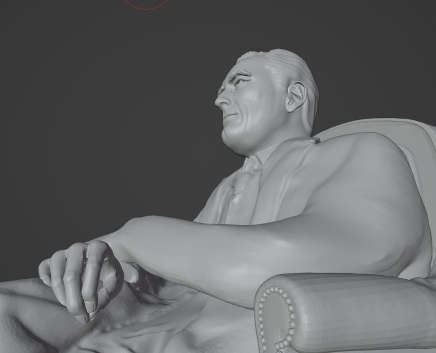Franklin Delano Roosevelt 3D print model_3