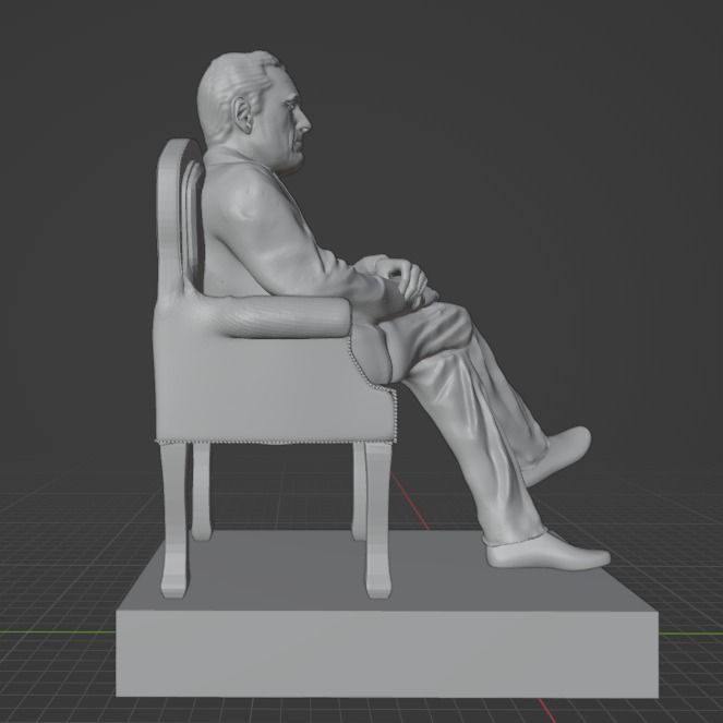 Franklin Delano Roosevelt 3D print model_22