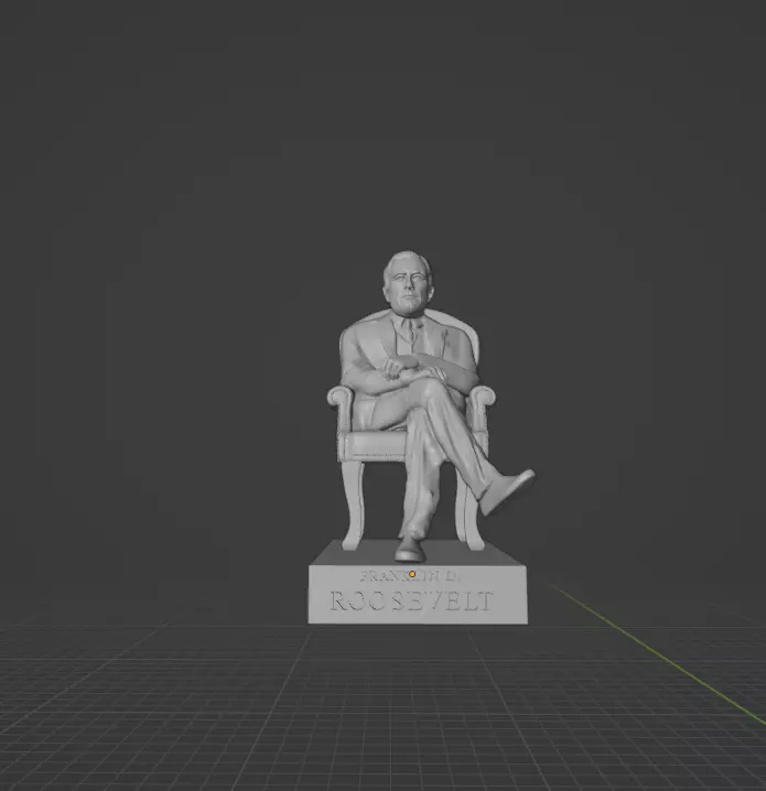 Franklin Delano Roosevelt 3D print model_0
