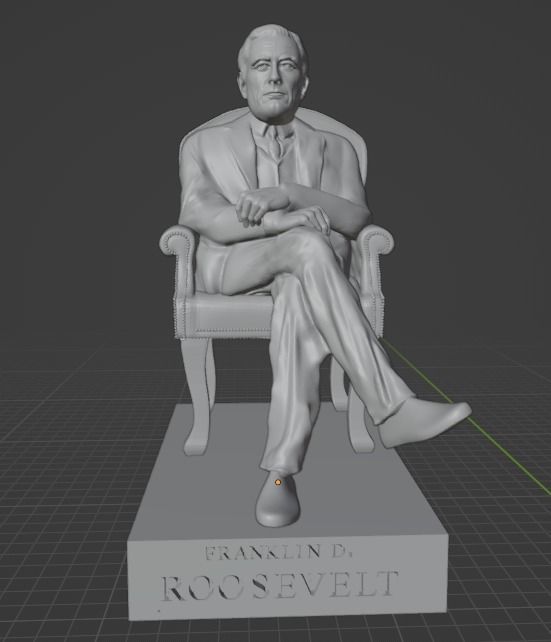 Franklin Delano Roosevelt 3D print model_11