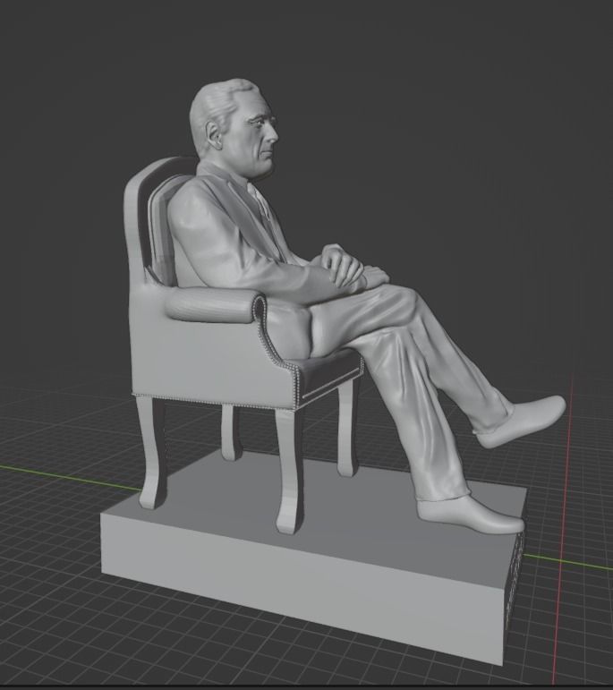 Franklin Delano Roosevelt 3D print model_23