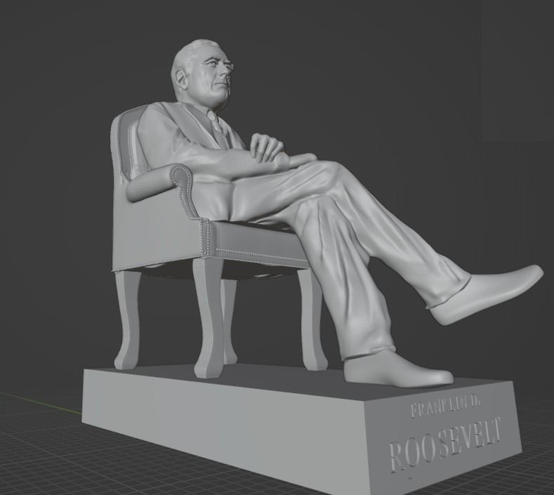 Franklin Delano Roosevelt 3D print model_12