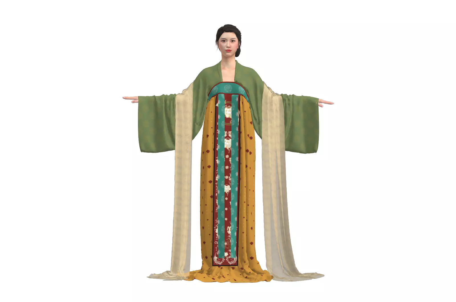 Tang Qi chest Ruqun - Dream Chang an Free 3D model