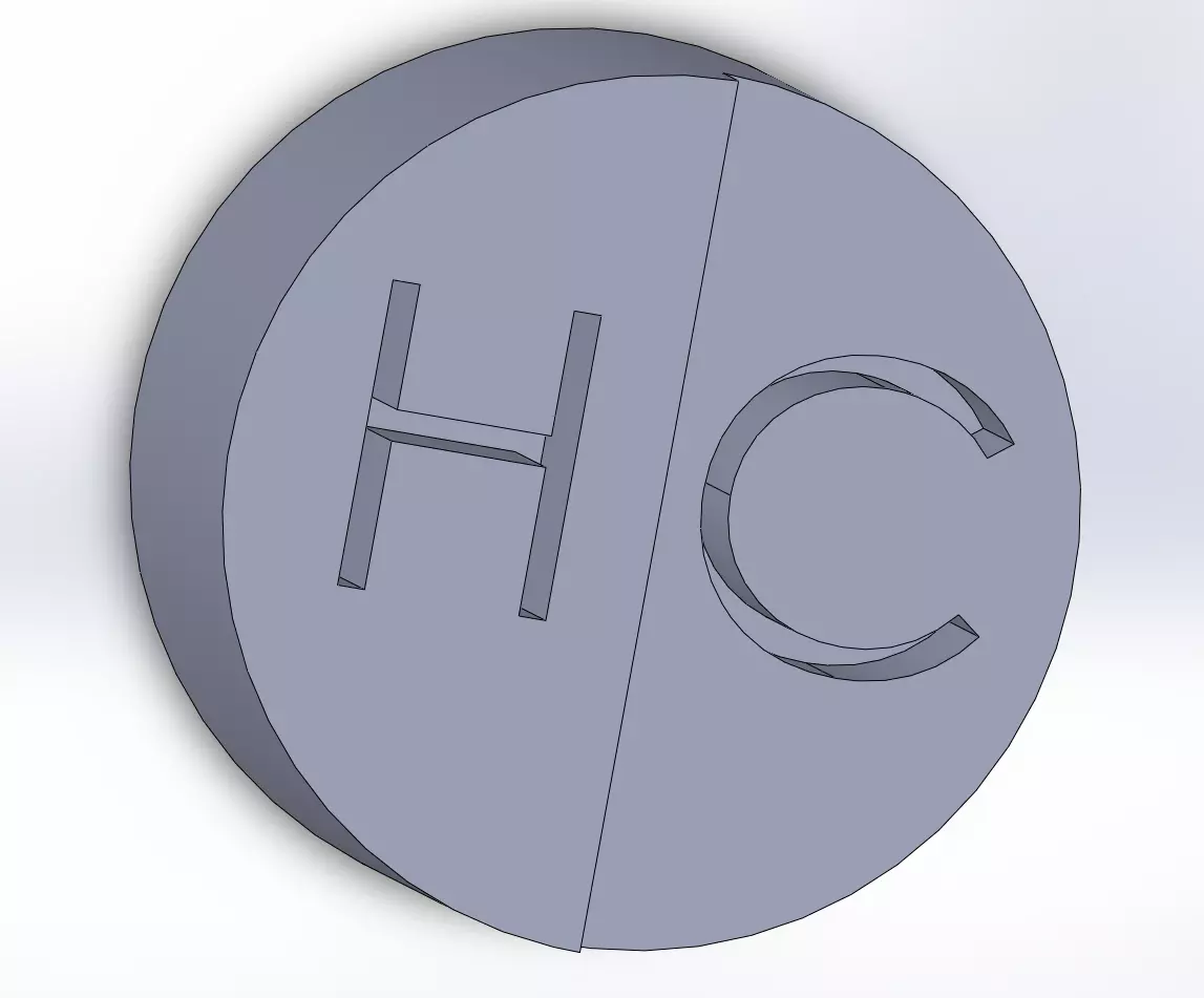 Hot and cold nub Free 3D print model_0