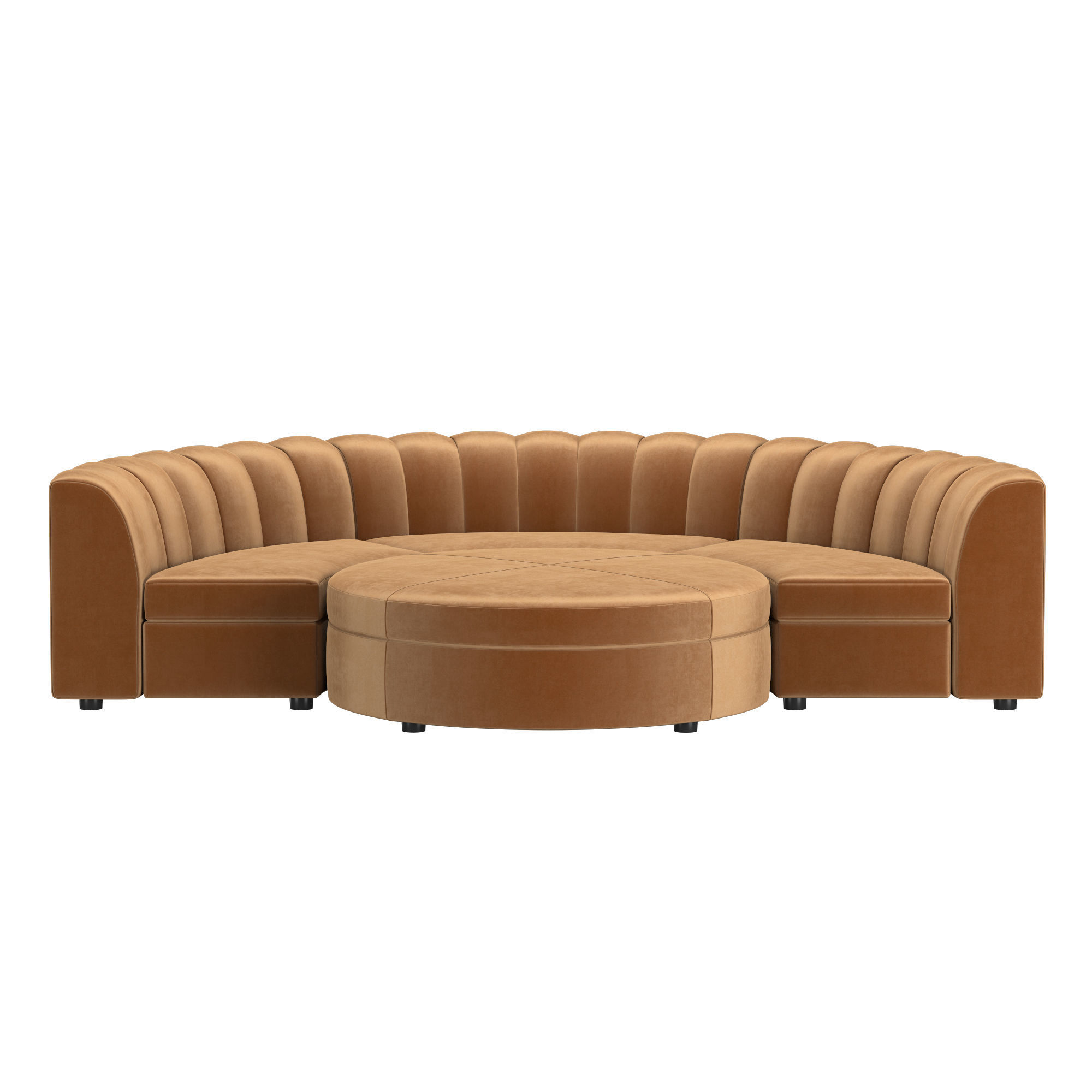 VALENTINA MODULAR CONCAVE SOFA 3D model_2
