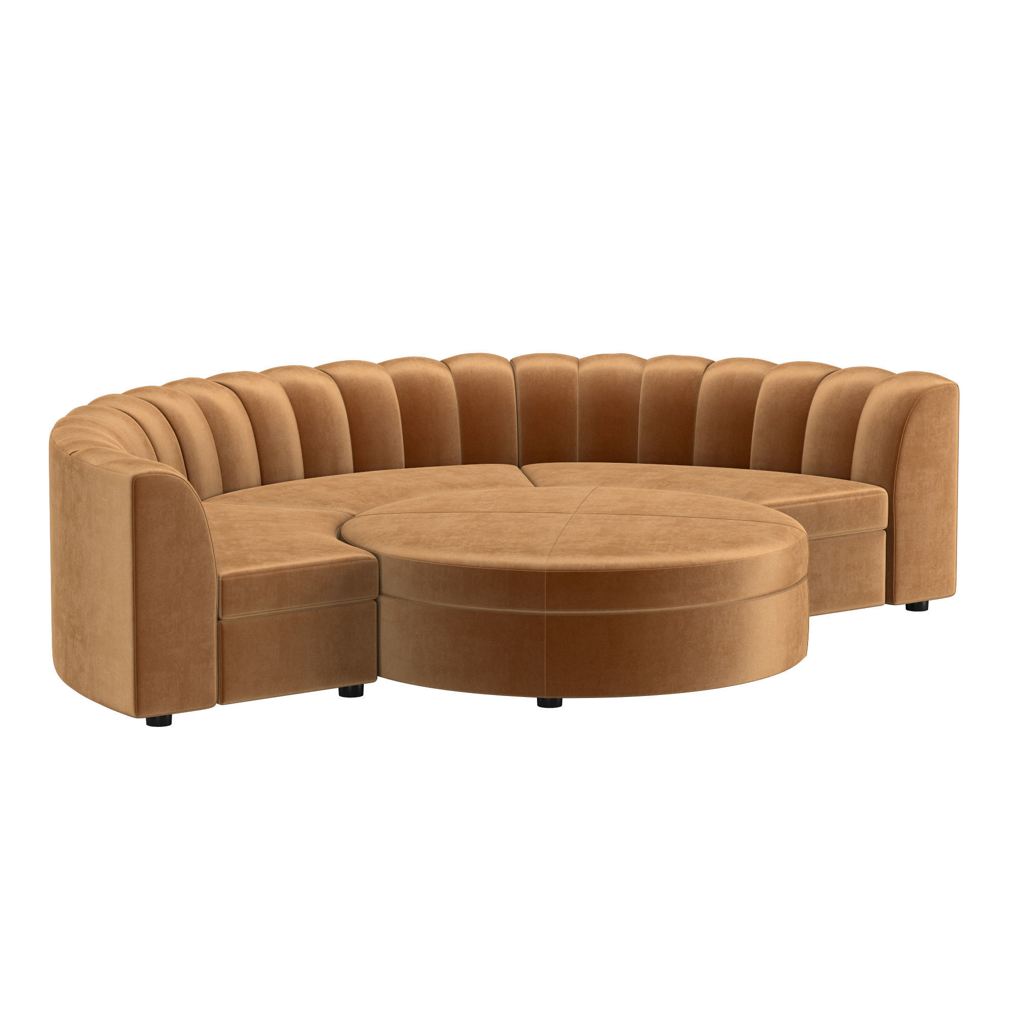 VALENTINA MODULAR CONCAVE SOFA 3D model_1