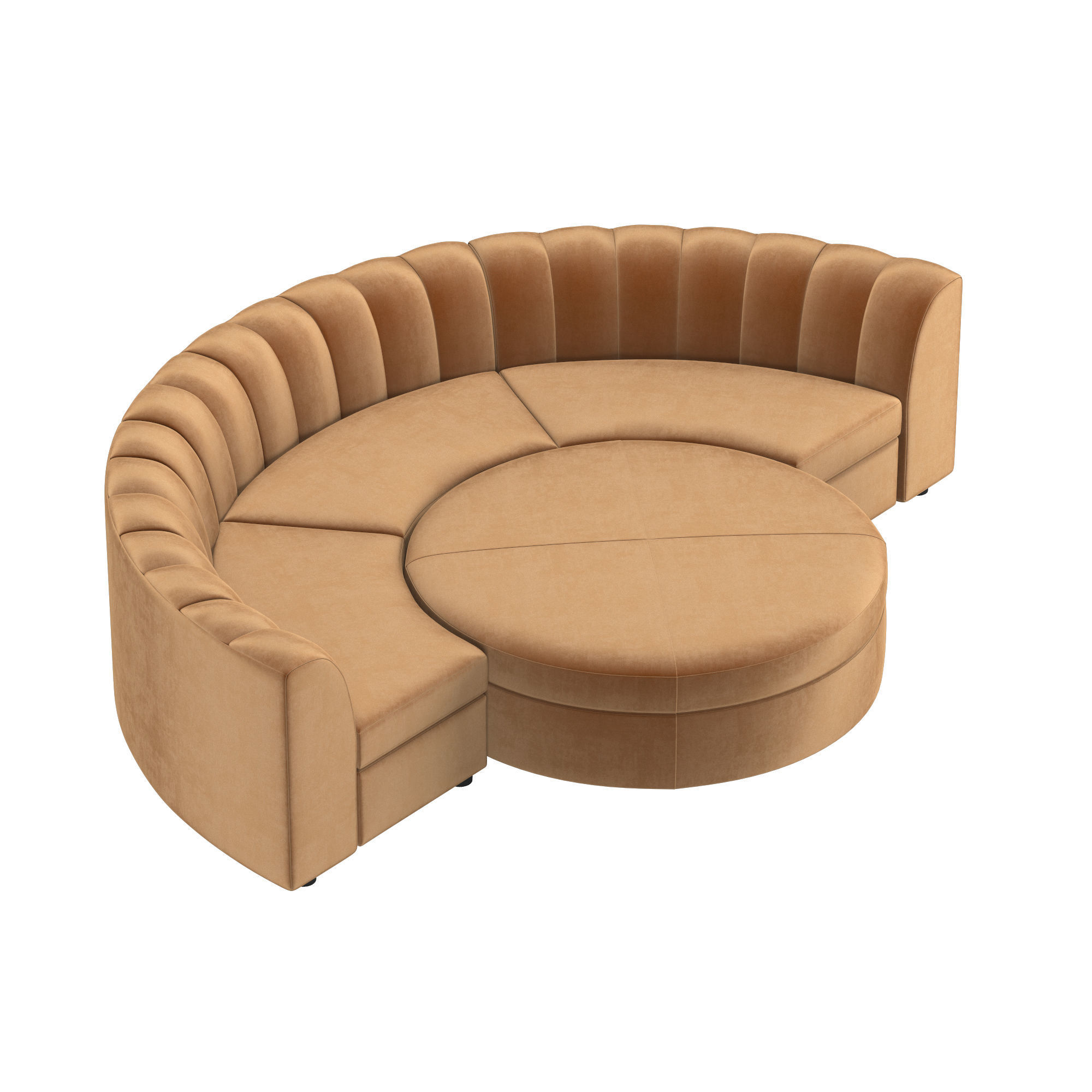 VALENTINA MODULAR CONCAVE SOFA 3D model_4