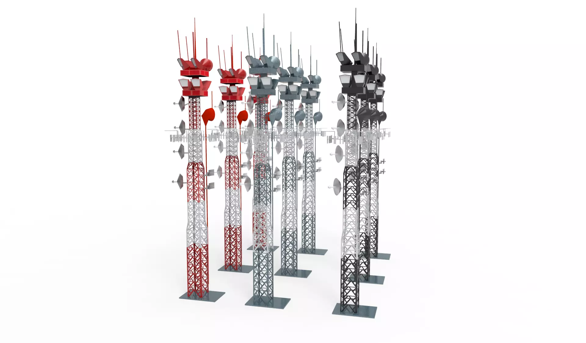 Base station tower 3D model_0