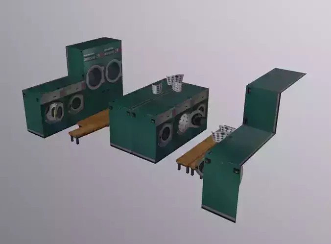 ShopFront Contents Launderette SIDE