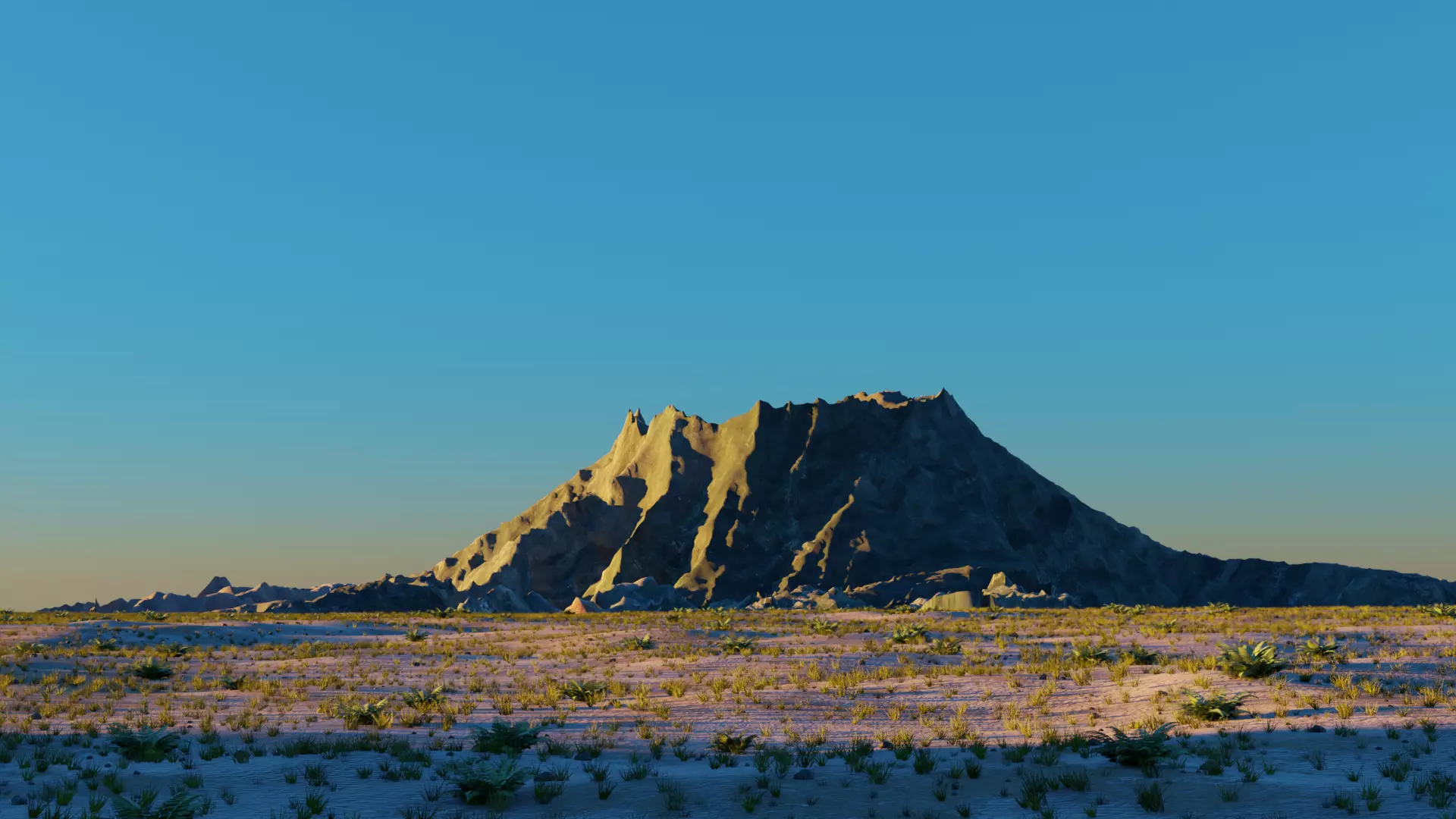 Desert field Free 3D model