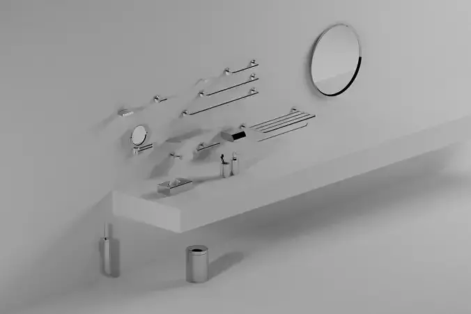 Axor bathroom accessories set