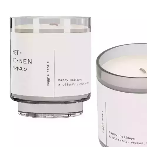 Veggie wax candle