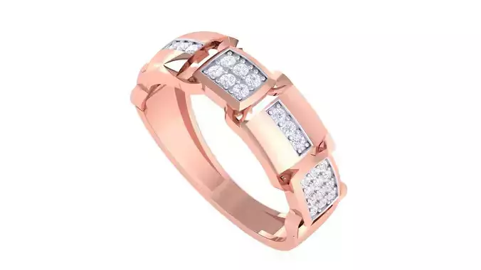 Men Groom Gents Diamond Ring 3dm stl obj mtl 3mf glb