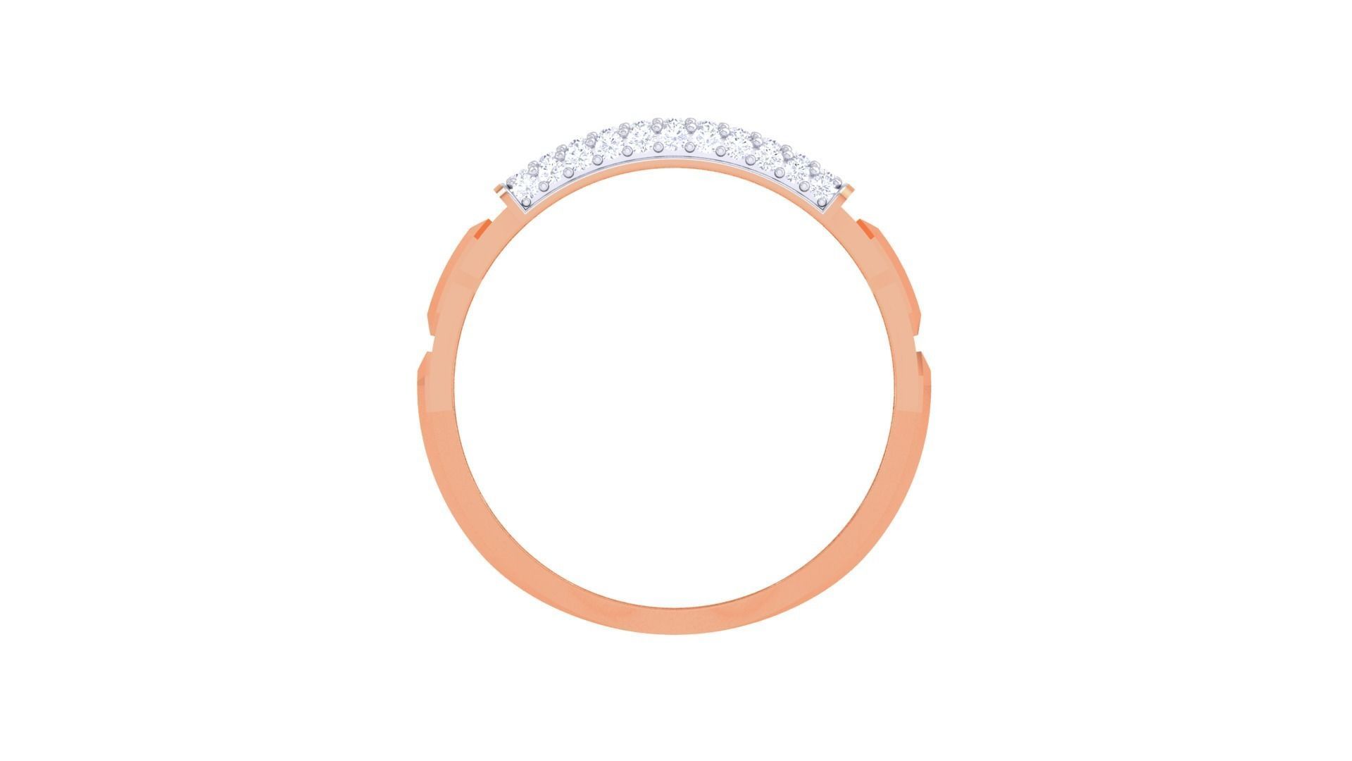 Men Groom Gents Diamond Ring 3dm stl obj mtl 3mf glb 3D print model_9