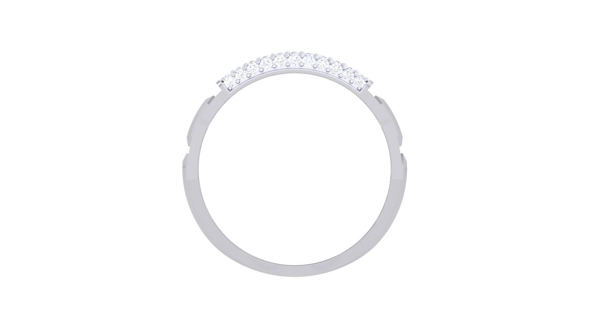 Men Groom Gents Diamond Ring 3dm stl obj mtl 3mf glb 3D print model_10