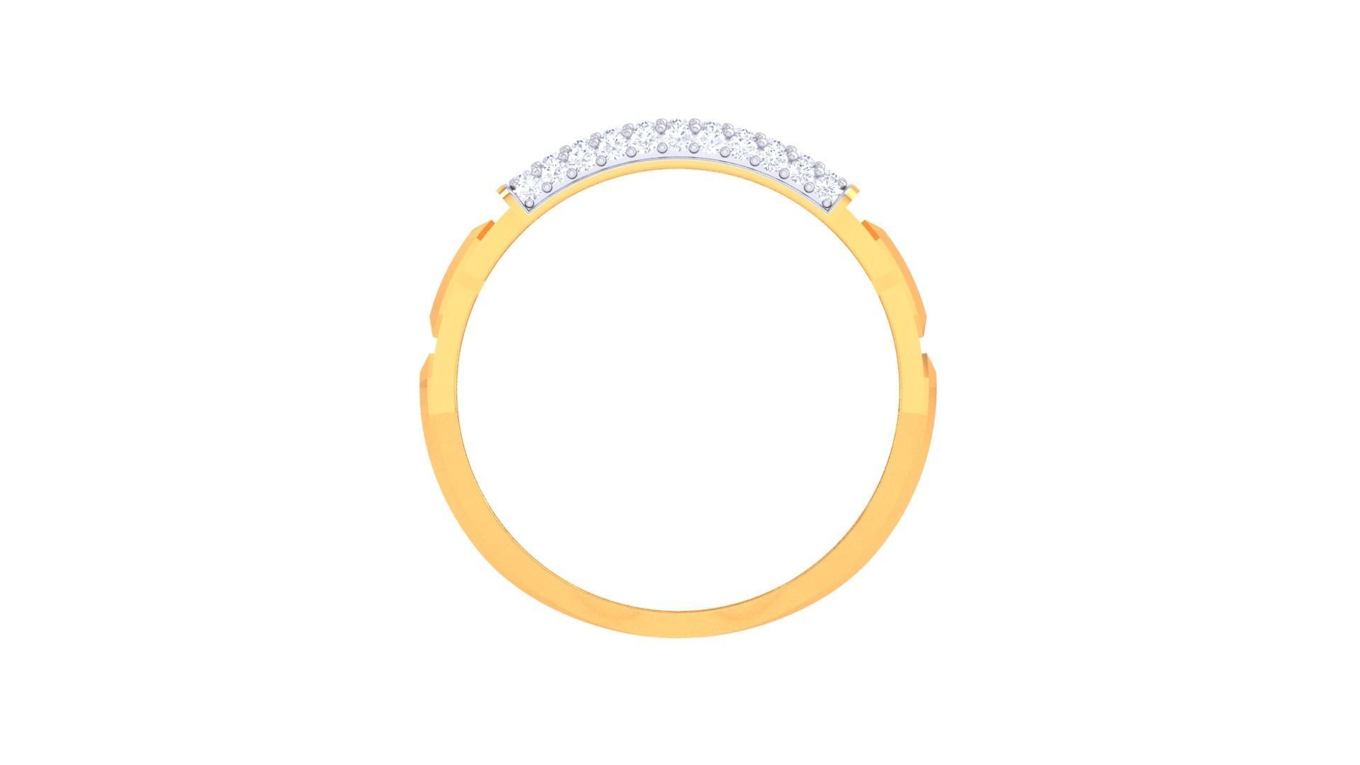 Men Groom Gents Diamond Ring 3dm stl obj mtl 3mf glb 3D print model_8