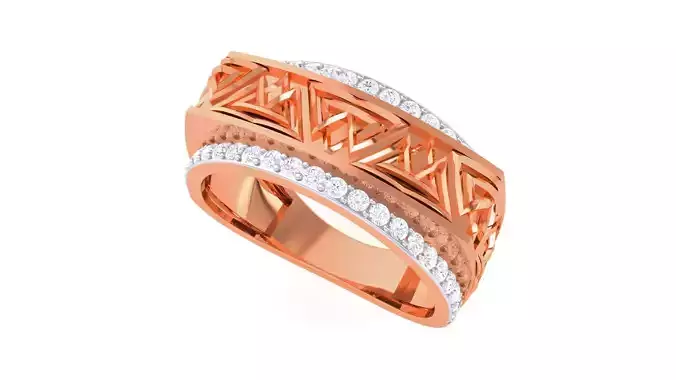 Men Groom Gents Diamond Ring 3dm stl obj mtl 3mf glb