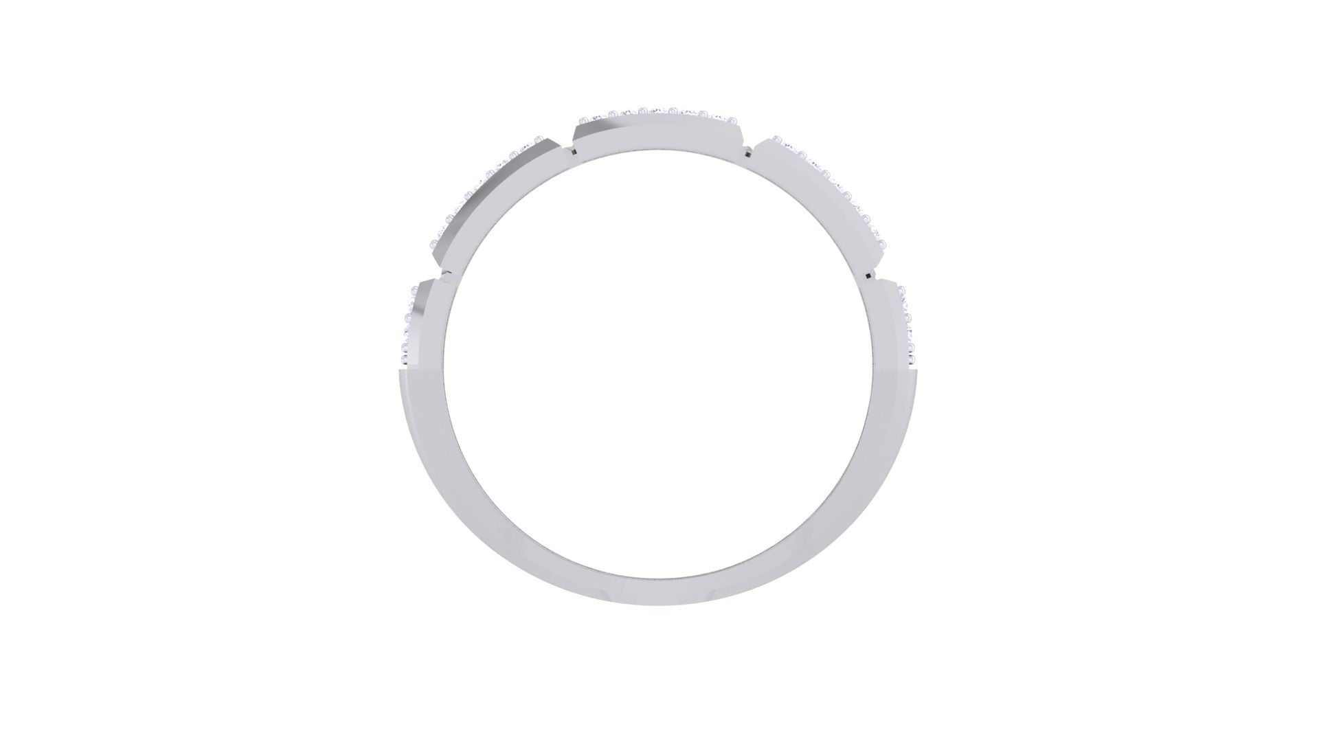 Men Groom Gents Diamond Ring 3dm stl obj mtl 3mf glb 3D print model_10