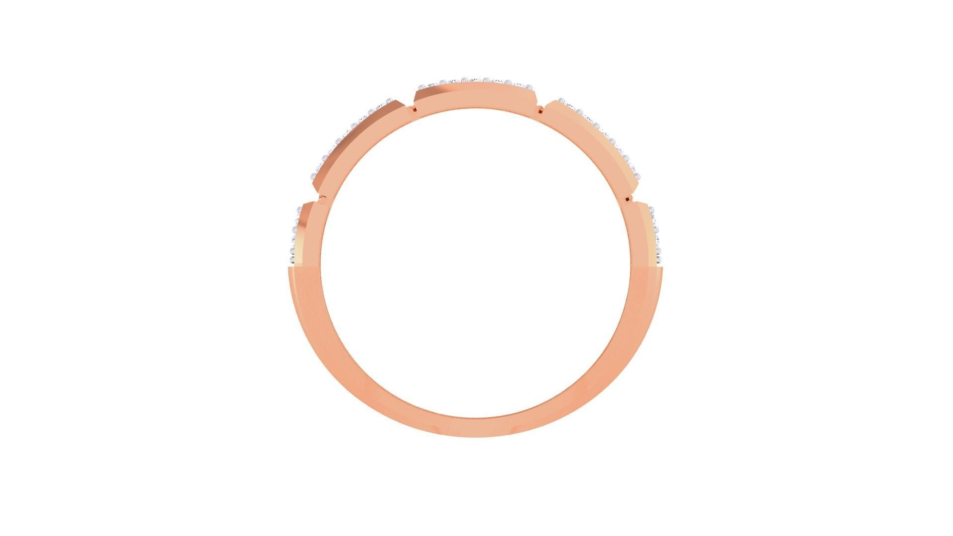 Men Groom Gents Diamond Ring 3dm stl obj mtl 3mf glb 3D print model_8