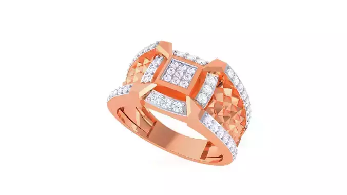 Men Groom Gents Diamond Ring 3dm stl obj mtl 3mf glb