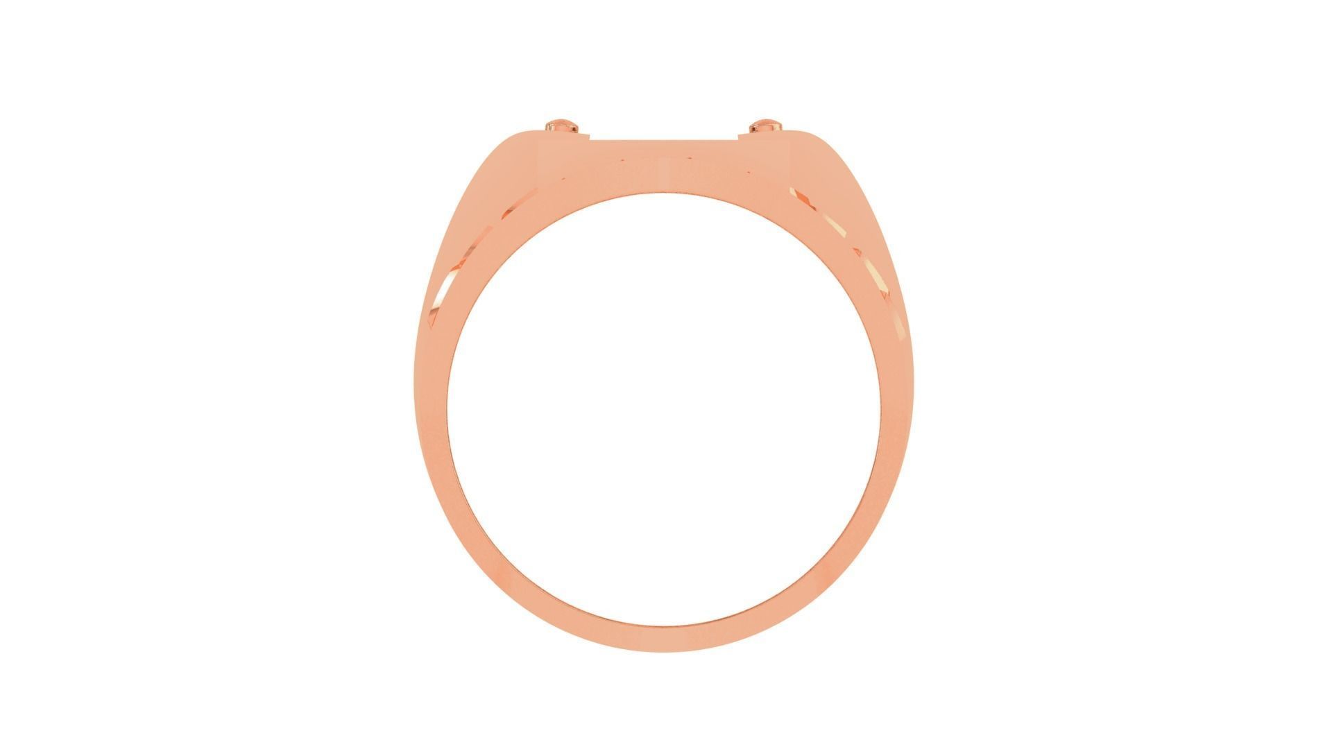 Letter H Screw Head Men Groom Gents Diamond Ring 3dm stl obj 3D print model_10