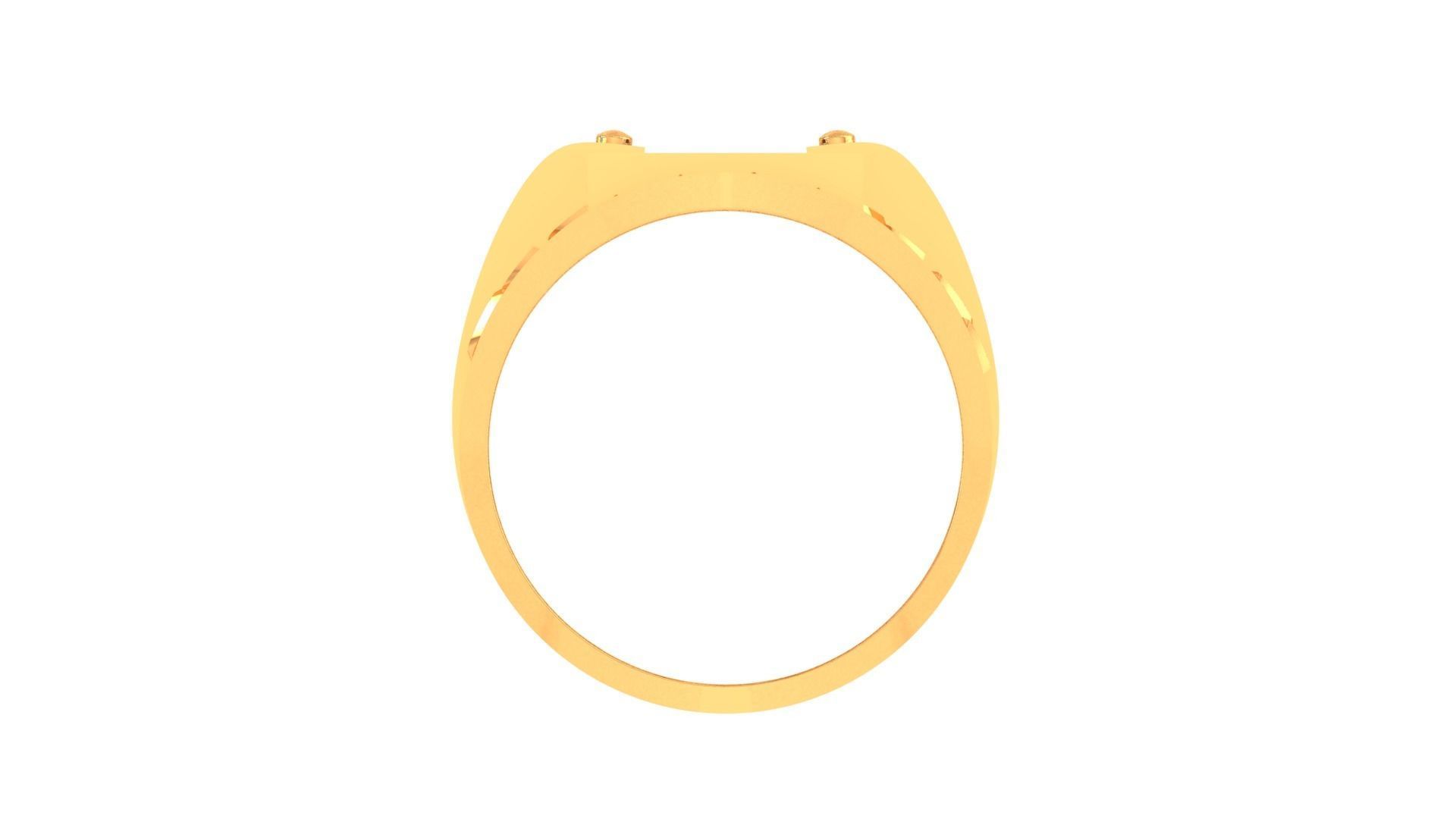 Letter H Screw Head Men Groom Gents Diamond Ring 3dm stl obj 3D print model_9