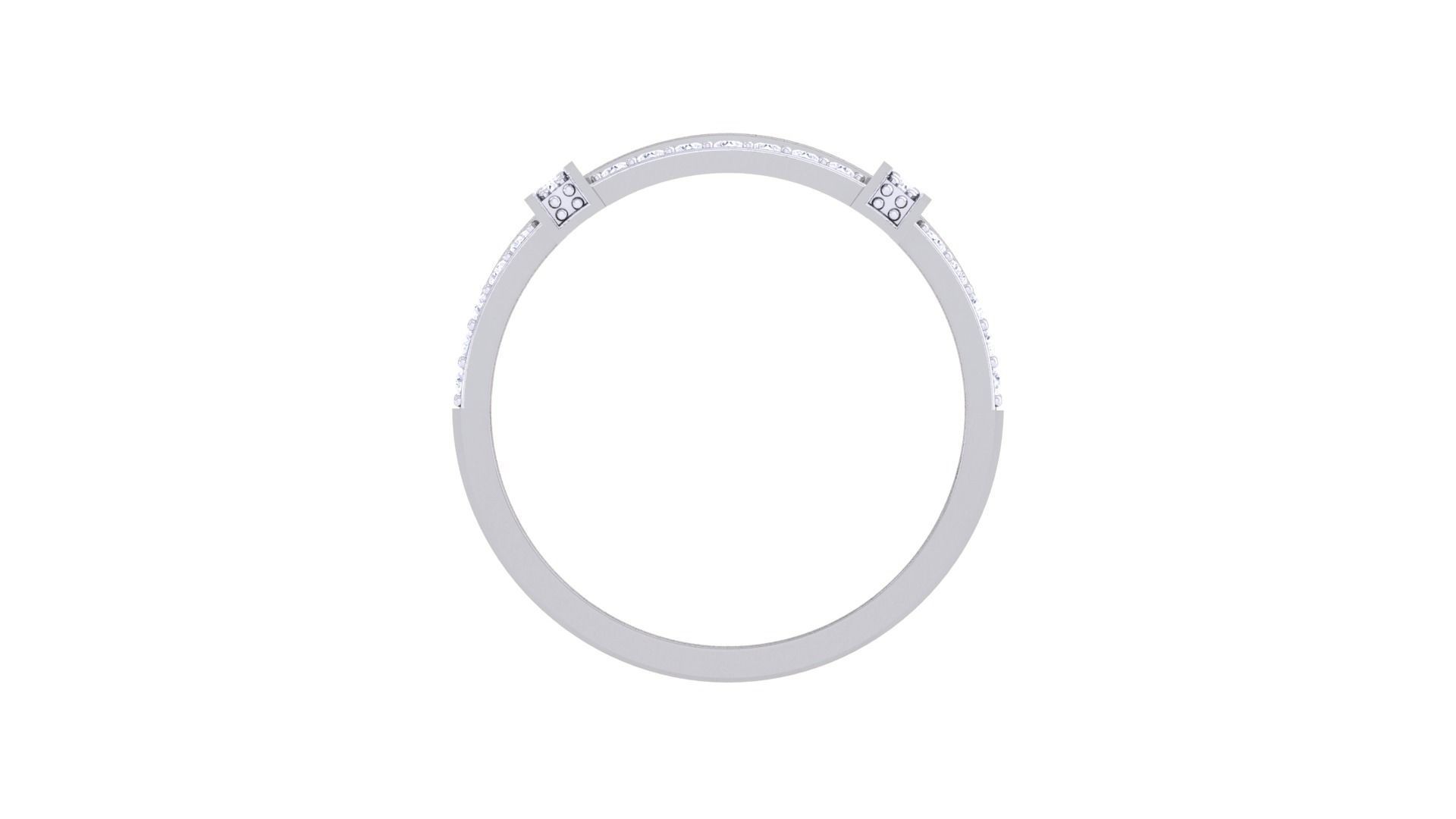 Mens Groom Gents Diamond Ring 3dm stl obj mtl 3mf glb 3D print model_8