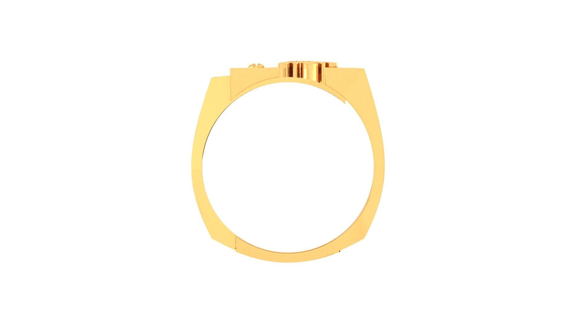 King Men Groom Gents Diamond Ring 3dm stl obj mtl 3mf glb 3D print model_8