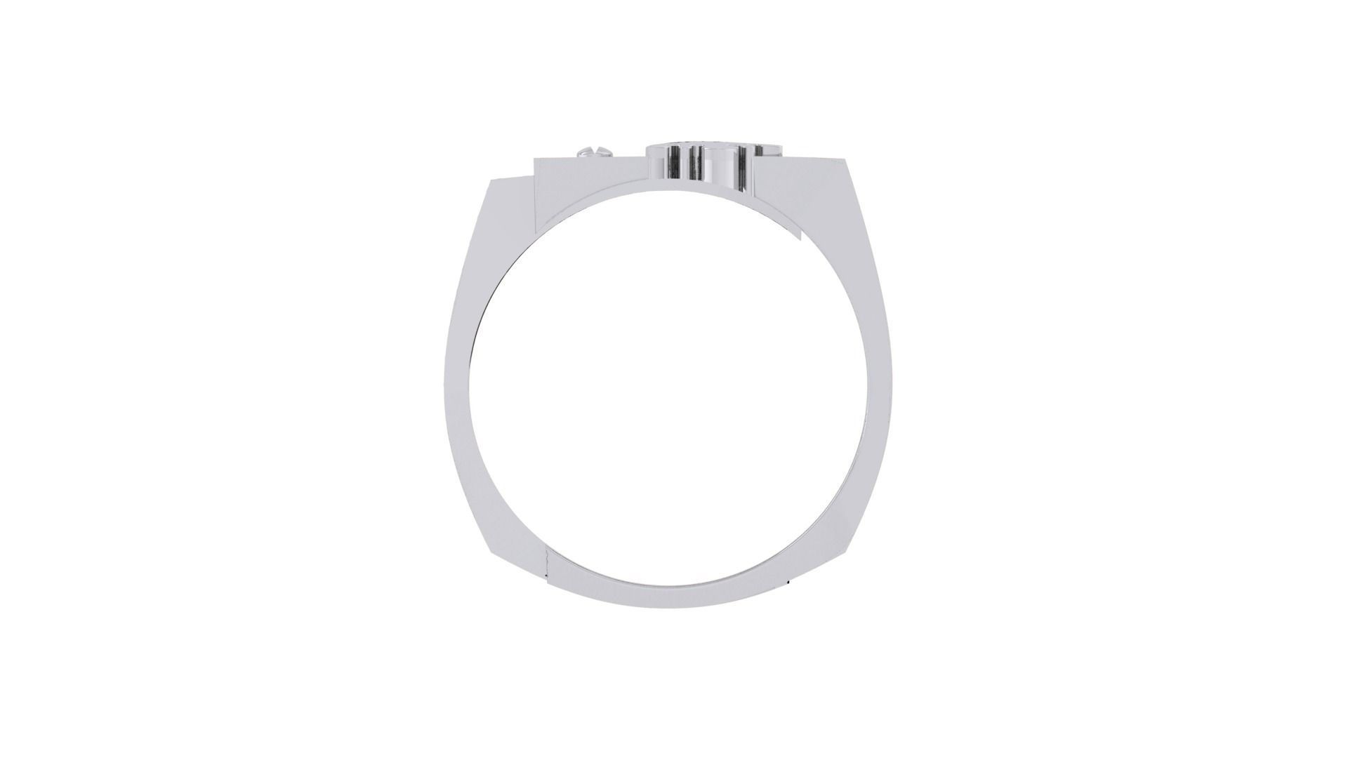 King Men Groom Gents Diamond Ring 3dm stl obj mtl 3mf glb 3D print model_9