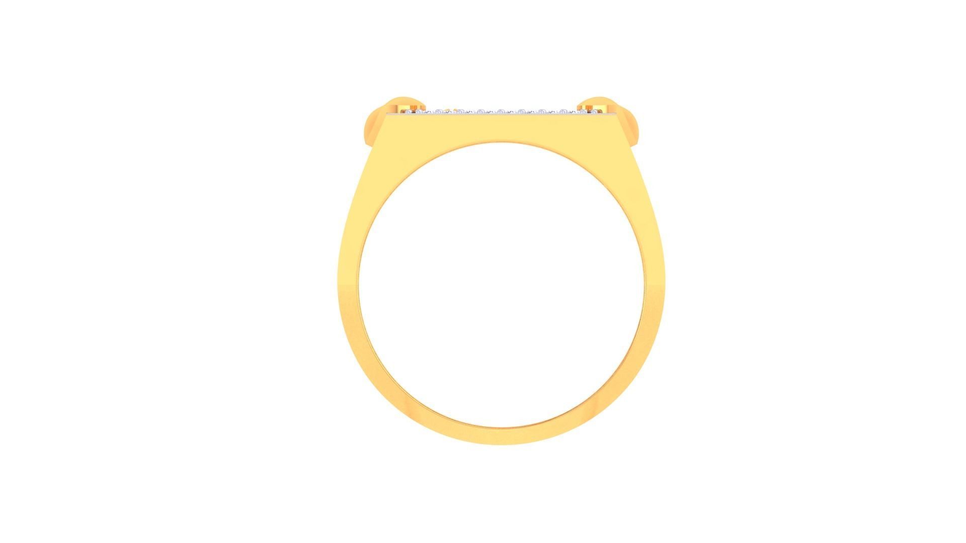 Kings Men Groom Gents Diamond Ring 3dm stl obj mtl 3mf glb 3D print model_10