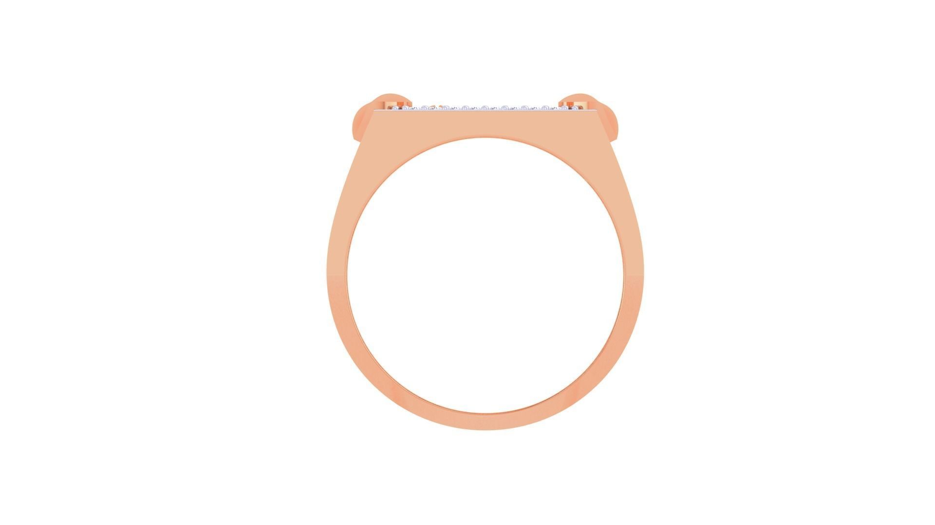 Kings Men Groom Gents Diamond Ring 3dm stl obj mtl 3mf glb 3D print model_9