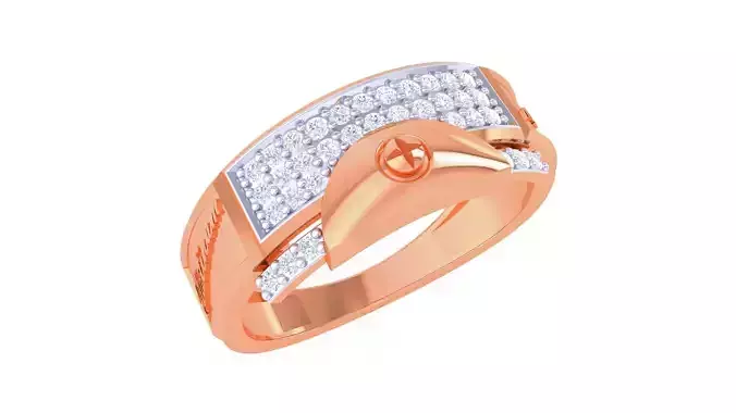 Screw Head Men Groom Gents Diamond Ring 3dm stl obj mtl 3mf glb