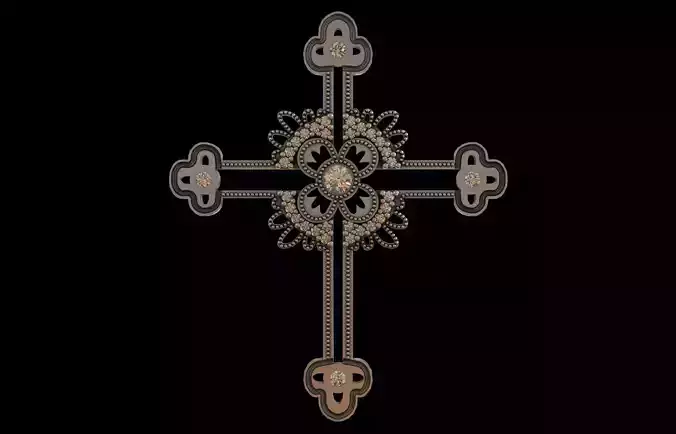 Historic Look Diamond Cross 3D print model