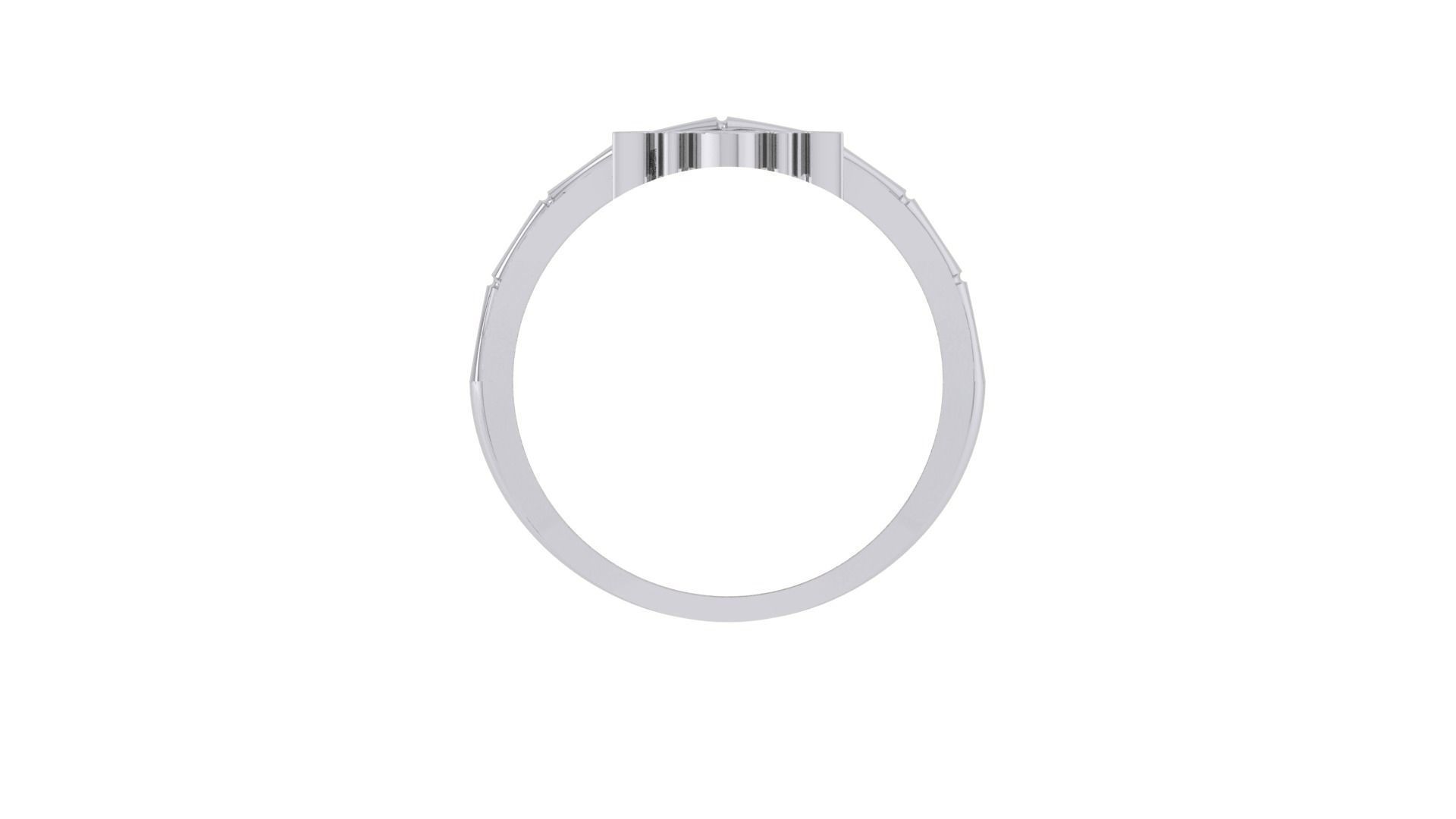 King Men Groom Gents Diamond Ring 3dm stl obj mtl 3mf glb 3D print model_10