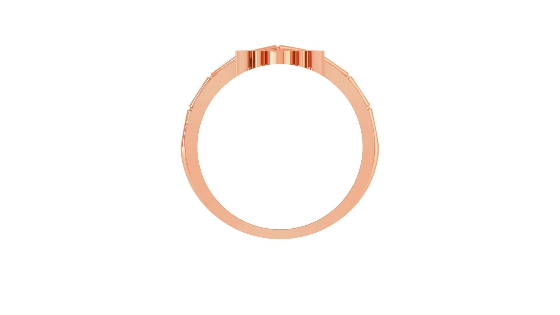 King Men Groom Gents Diamond Ring 3dm stl obj mtl 3mf glb 3D print model_8