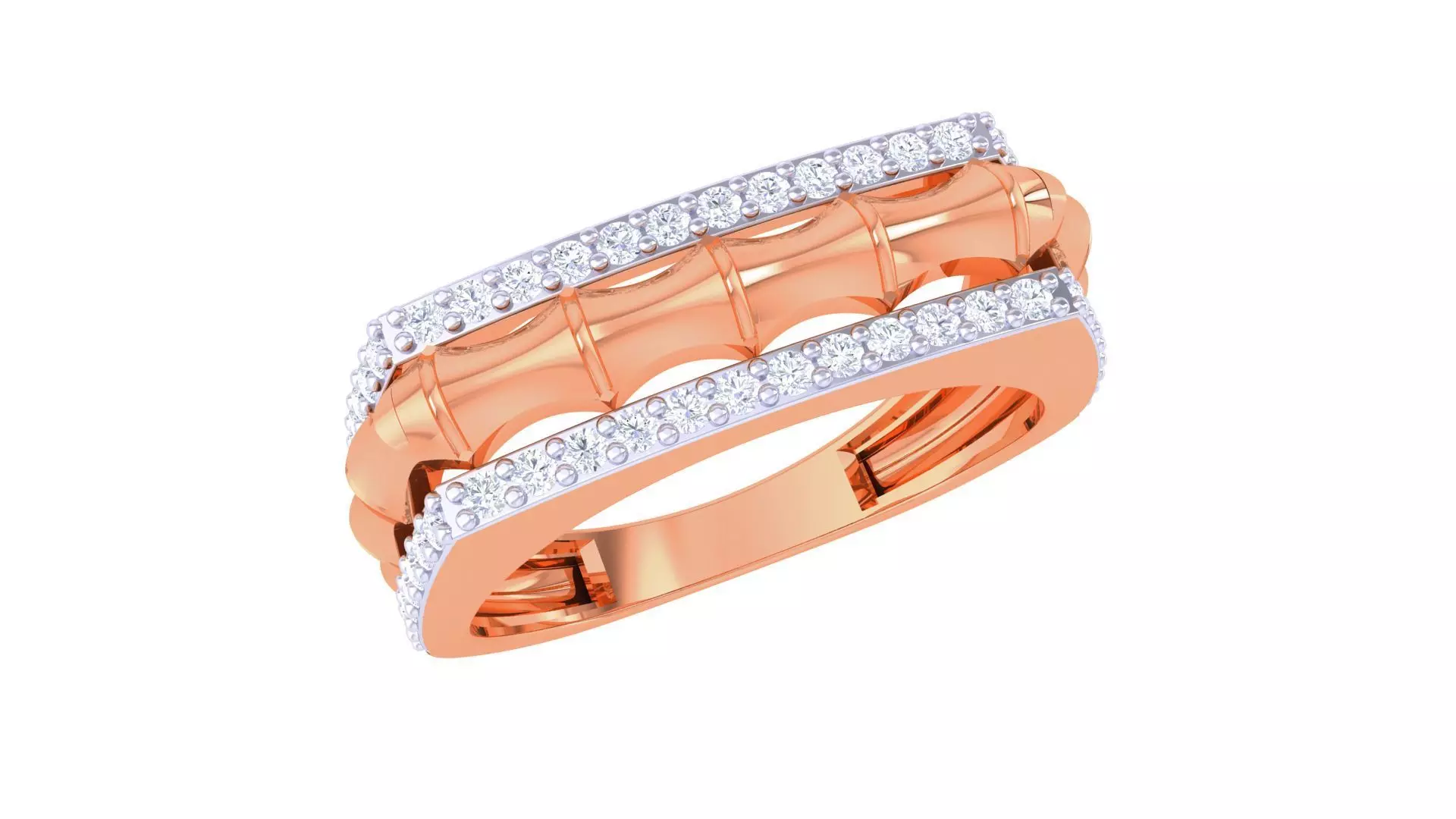 Men Groom Gents Diamond Ring 3dm stl obj mtl 3mf glb 3D print model_0