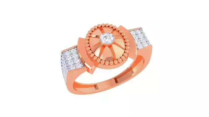 Solitaire Men Groom Gents Diamond Ring 3dm stl obj mtl 3mf glb