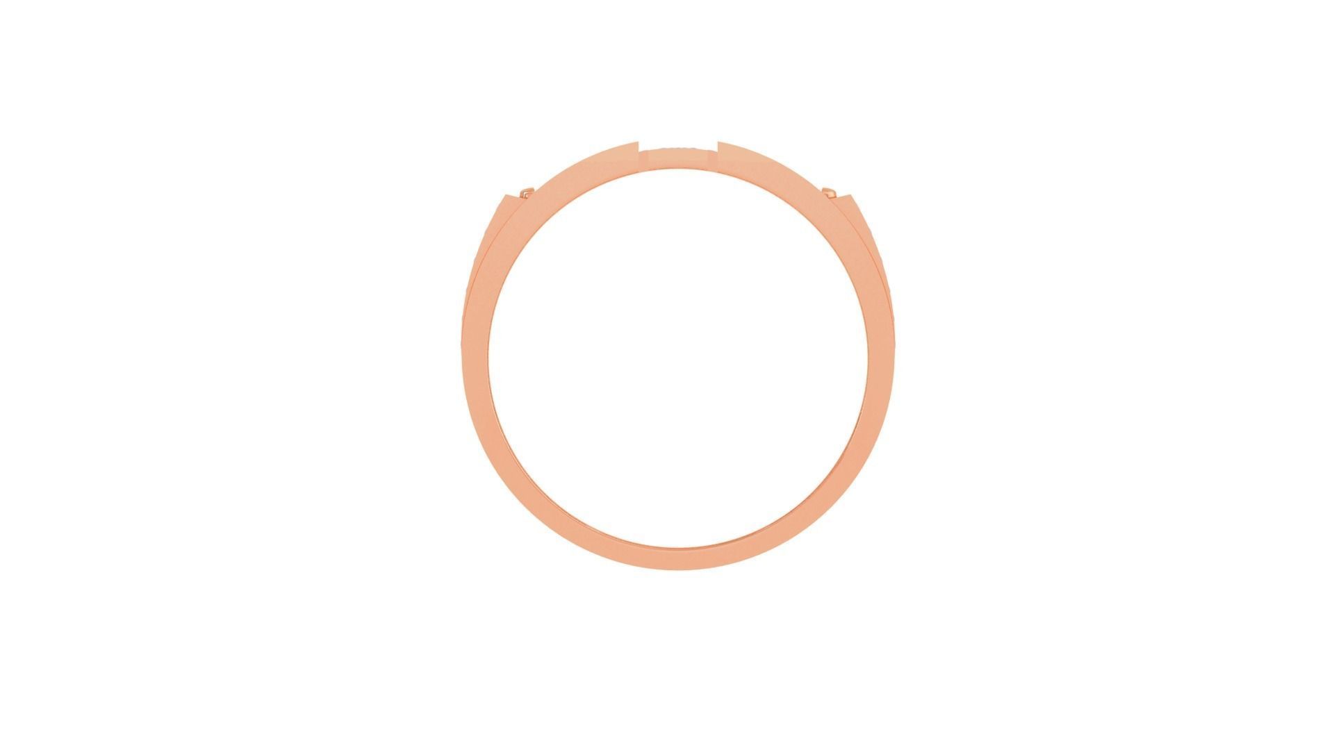 Cross Men Groom Gents Diamond Ring 3dm stl obj mtl 3mf glb 3D print model_9