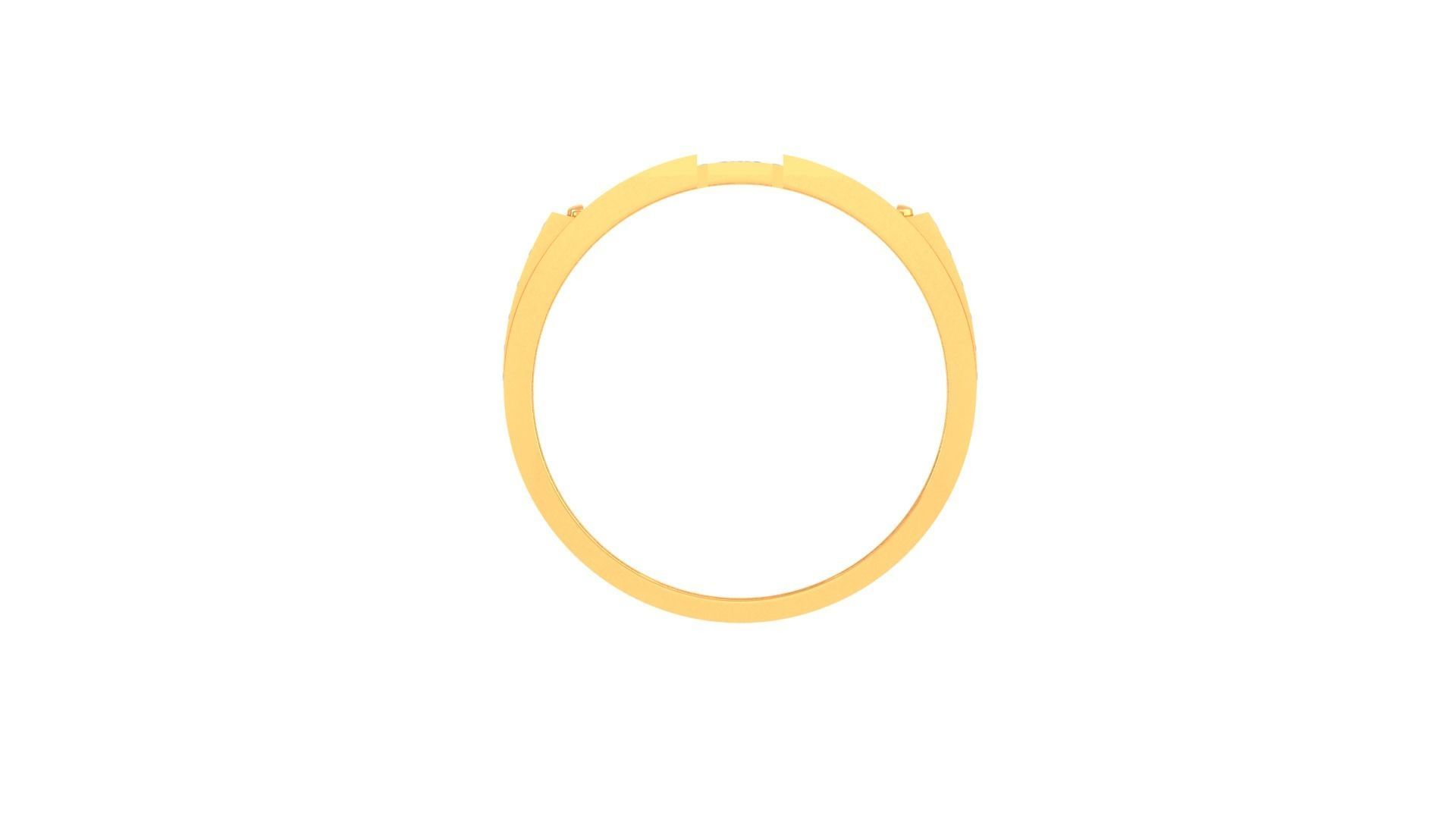 Cross Men Groom Gents Diamond Ring 3dm stl obj mtl 3mf glb 3D print model_10