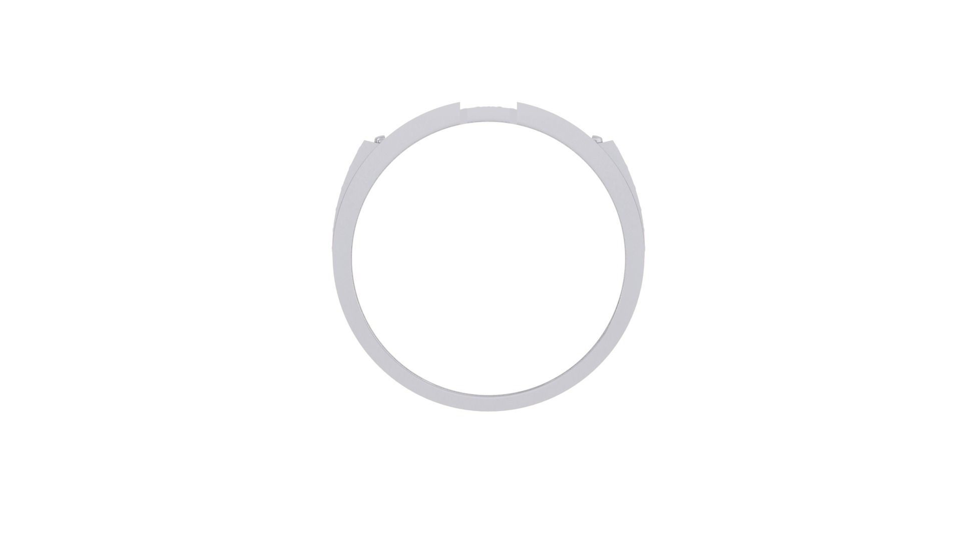 Cross Men Groom Gents Diamond Ring 3dm stl obj mtl 3mf glb 3D print model_8