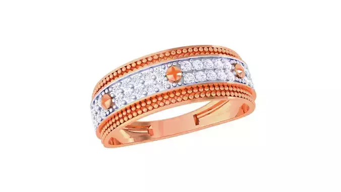 Screw Head Men Groom Gents Diamond Ring 3dm stl obj mtl 3mf glb