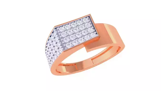 Men Groom Gents Diamond Ring 3dm stl obj mtl 3mf glb