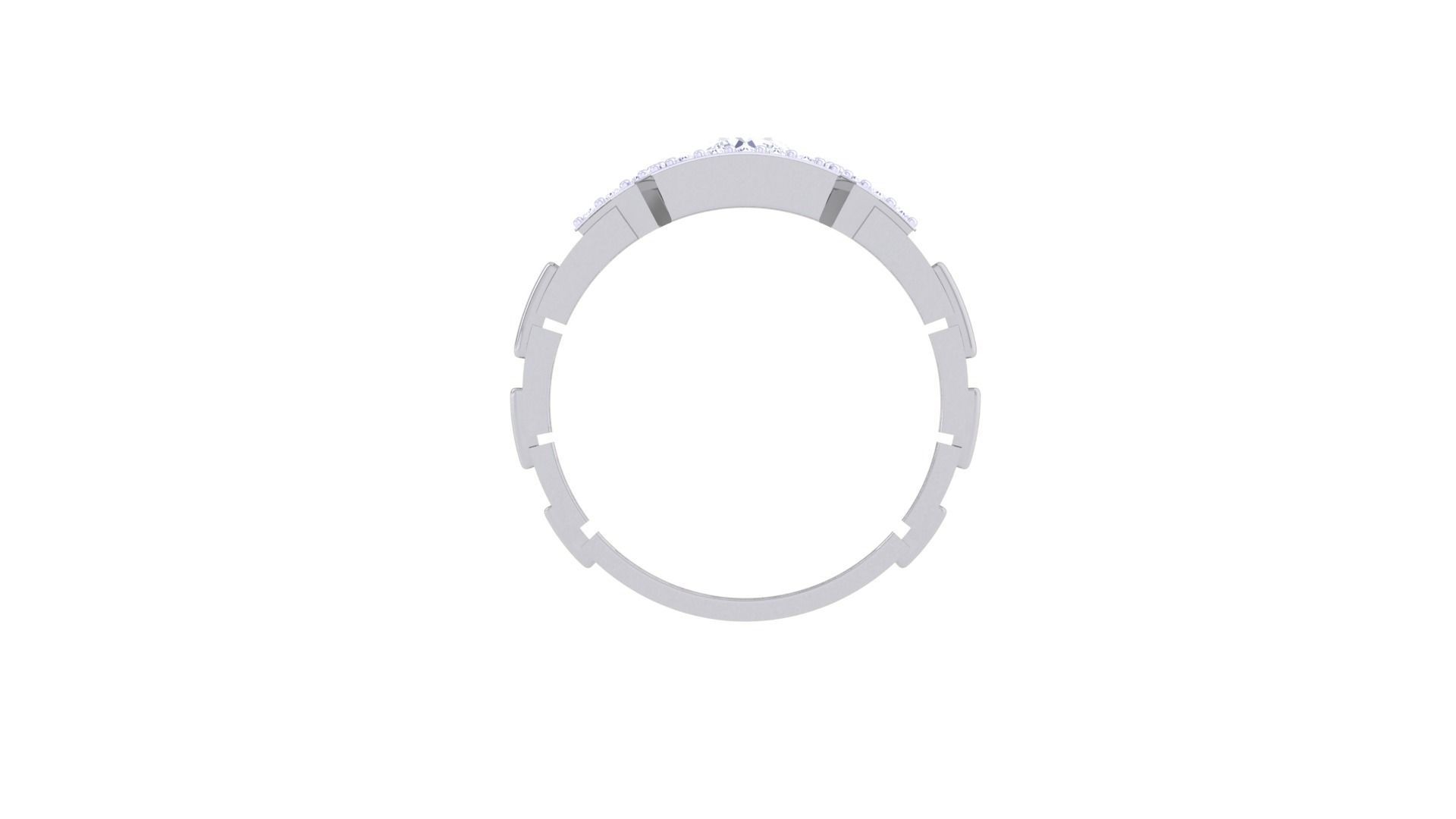 Solitaire Men Groom Gents Diamond Ring 3dm stl obj mtl 3mf glb 3D print model_9