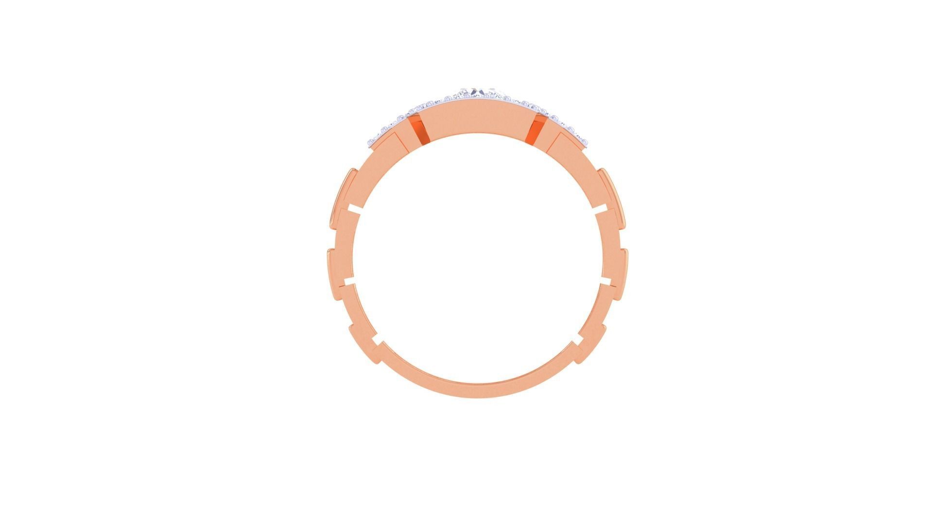 Solitaire Men Groom Gents Diamond Ring 3dm stl obj mtl 3mf glb 3D print model_10