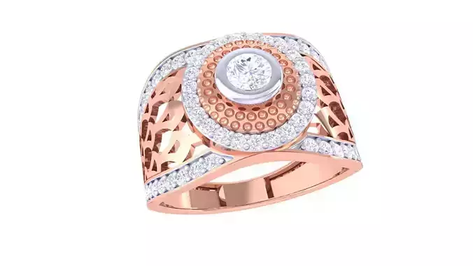 Solitaire Men Groom Gents Diamond Ring 3dm stl obj mtl 3mf glb