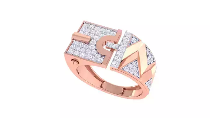 Belt Men Groom Gents Diamond Ring 3dm stl obj mtl 3mf glb 3D print model