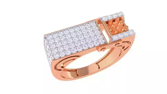 Screw Heads Link Men Groom Gents Diamond Ring 3dm stl obj mtl 